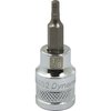 Dynamic Tools 3/8" Drive SAE Hex Head, 1/8" Bit Standard Length, Chrome Socket D006052